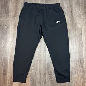 Nike Sweatpants Mens 2XL Black Sportswear Club Fleece Jogger Pants BV2671-010